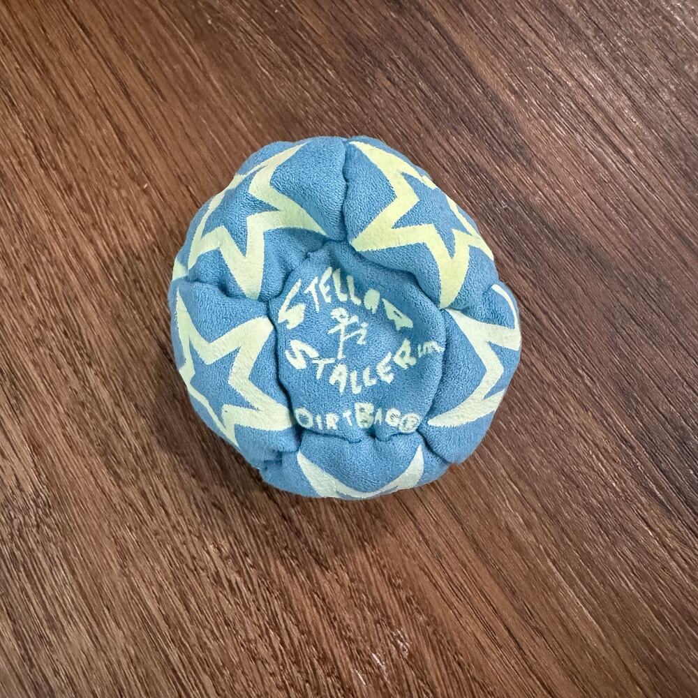 Dirtbag Stellar Staller Footbag Suede Hacky Sack in Blue, Authentic